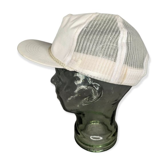 Vintage Ozark Airlines White Snap Back Trucker Hat - Picture 3 of 8